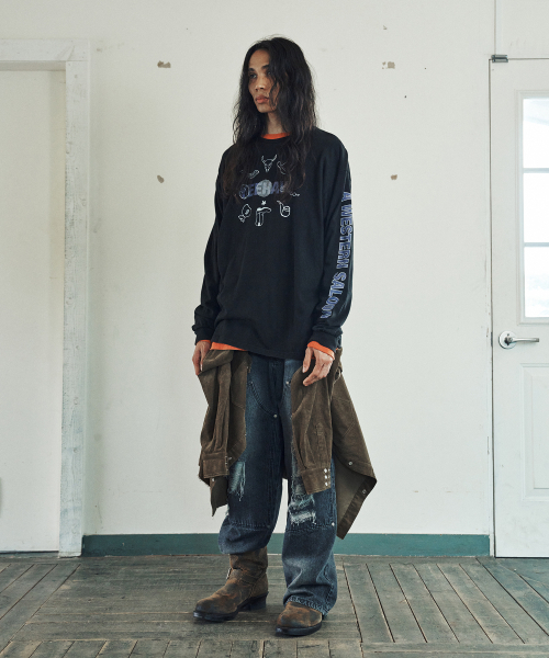 THEVINYLHOUSE(ザバイニルハウス)の「WESTERN SALOON LS TEE BLACK(Tシャツ/カットソー・メンズ・その他・L/S/M)」の3枚目の写真