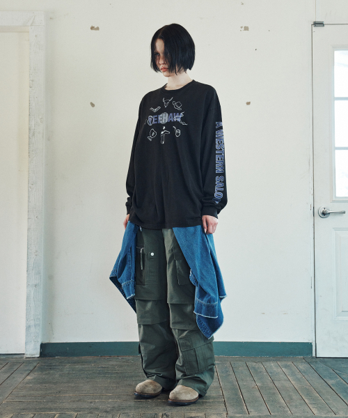 THEVINYLHOUSE(ザバイニルハウス)の「WESTERN SALOON LS TEE BLACK(Tシャツ/カットソー・メンズ・その他・L/S/M)」の4枚目の写真