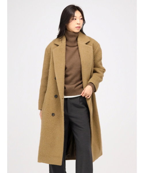 ACUD（アクド）の「Alpaca Fur Long Coat _Beige（チェスターコート・レディース・ベージュ・FREE）」の4枚目の写真