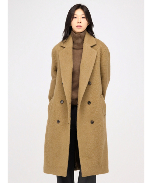 ACUD（アクド）の「Alpaca Fur Long Coat _Beige（チェスターコート・レディース・ベージュ・FREE）」の5枚目の写真