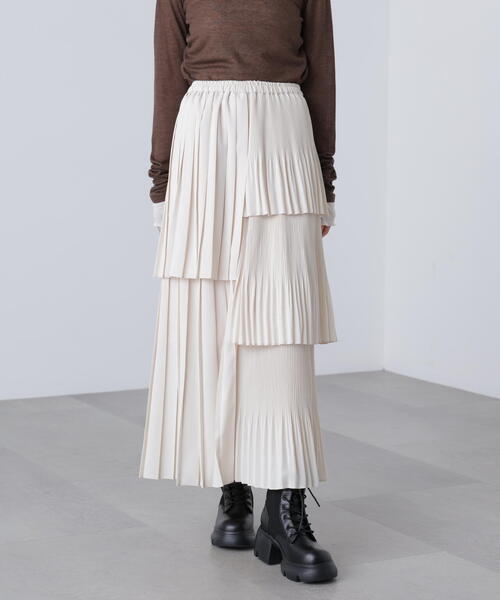 FREE'S MART(フリーズマート)の「◇ランダムプリーツティアードスカート(スカート・レディース・ブラック/ホワイト/ブルー・SMALL/MEDIUM)」の9枚目の写真