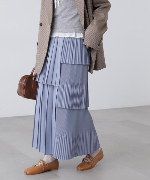 FREE'S MART(フリーズマート)の「◇ランダムプリーツティアードスカート(スカート・レディース・ブラック/ホワイト/ブルー・SMALL/MEDIUM)」の19枚目の写真