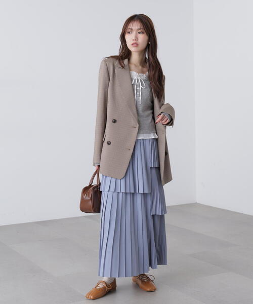 FREE'S MART(フリーズマート)の「◇ランダムプリーツティアードスカート(スカート・レディース・ブラック/ホワイト/ブルー・SMALL/MEDIUM)」の22枚目の写真