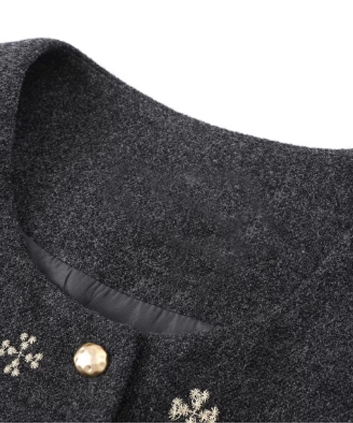 Texture Embroidery Skirt Set Up（セットアップ）｜LA POMME petit
