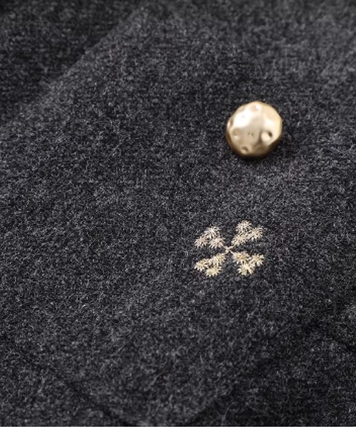 LA POMME petit（ラポミ・プチ）の「Texture Embroidery Skirt Set Up（セットアップ・レディース・グレー・LARGE/MEDIUM/SMALL）」の4枚目の写真