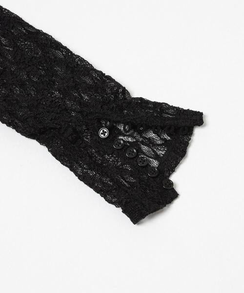 URBAN RESEARCH（アーバンリサーチ）の「ストレッチレーストップス（Tシャツ/カットソー・レディース・オフホワイト/ブラック・FREE）」の21枚目の写真