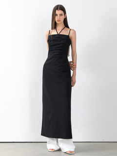 JOSEMOON ジョゼムーン　CACHECOEUR NARROW DRESS CACHECOEUR NARROW DRESS/カシュクールナロードレス（ワンピース