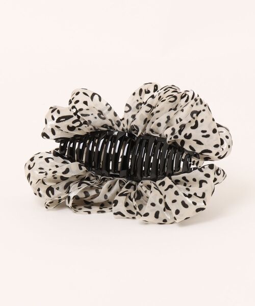 LOWRYS FARM（ローリーズファーム）の「ヒョウガラシフォンバンス　640812（バレッタ/ヘアクリップ・レディース・アイボリー/ブラウン・FREE）」の10枚目の写真