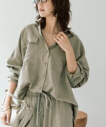 RIVE DROITE | 【セットアップ可/新色追加】ガーメントダイワイドシャツ(シャツ/ブラウス)