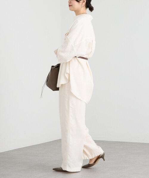 RIVE DROITE（リヴドロワ）の「【セットアップ可/新色追加】ガーメントダイワイドシャツ（シャツ/ブラウス・レディース・ホワイト系その他/モカ/カーキ・38/36）」の21枚目の写真