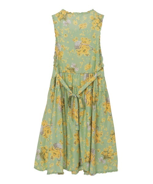 PINK HOUSE（ピンクハウス）の「なのはなプリントミディワンピース（ワンピース・レディース・クリーム/ミント/ライトブルー/ブラック・フリー）」の6枚目の写真