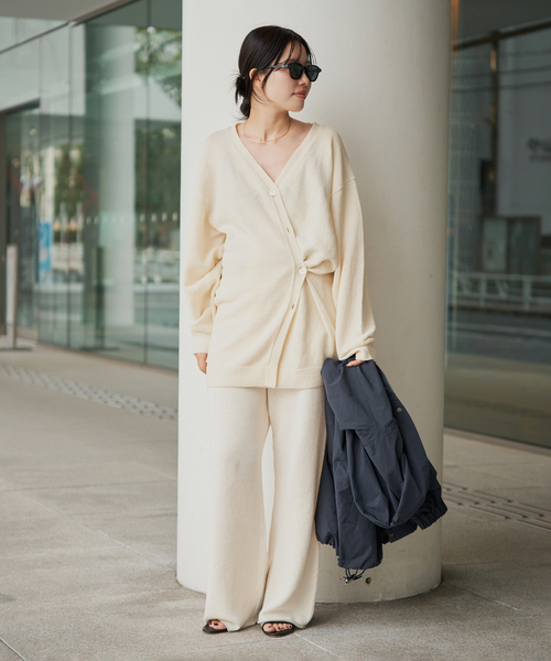 plage(プラージュ)の「organic linen 混 カーディガン(カーディガン/ボレロ・レディース・アイボリー/ブラウン・FREE)」の19枚目の写真