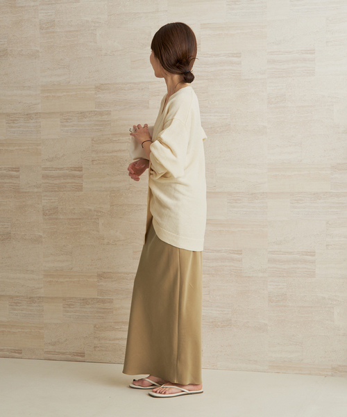 plage(プラージュ)の「organic linen 混 カーディガン(カーディガン/ボレロ・レディース・アイボリー/ブラウン・FREE)」の16枚目の写真