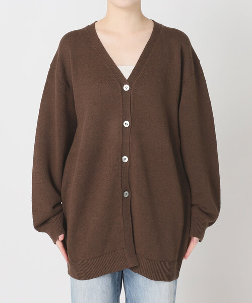 plage(プラージュ)の「organic linen 混 カーディガン(カーディガン/ボレロ・レディース・アイボリー/ブラウン・FREE)」の13枚目の写真