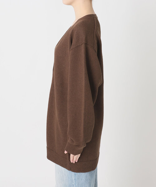 plage(プラージュ)の「organic linen 混 カーディガン(カーディガン/ボレロ・レディース・アイボリー/ブラウン・FREE)」の14枚目の写真