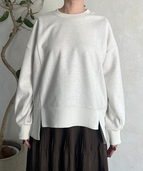 un dix cors（アンディコール）の「起毛ボンディングプルオーバー（Tシャツ/カットソー・レディース・ブラウン/ブラック/グレー・FREE）」の15枚目の写真