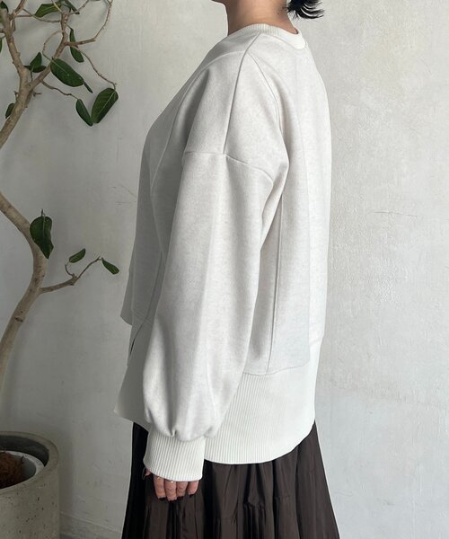 un dix cors（アンディコール）の「起毛ボンディングプルオーバー（Tシャツ/カットソー・レディース・ブラウン/ブラック/グレー・FREE）」の16枚目の写真