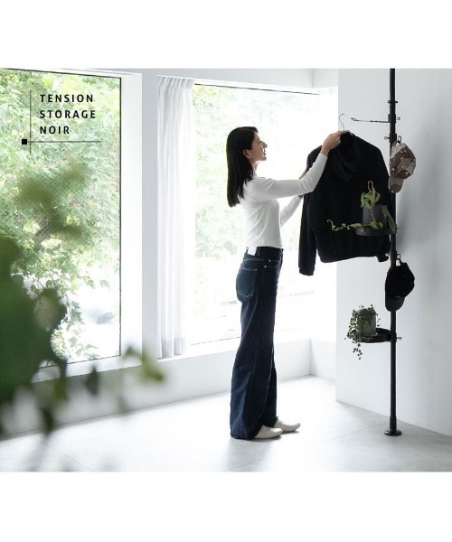 東京家具(トウキョウカグ)の「【NOIR】 突っ張り収納(収納グッズ・レディース・ブラック/ブラック系その他・FREE)」の4枚目の写真