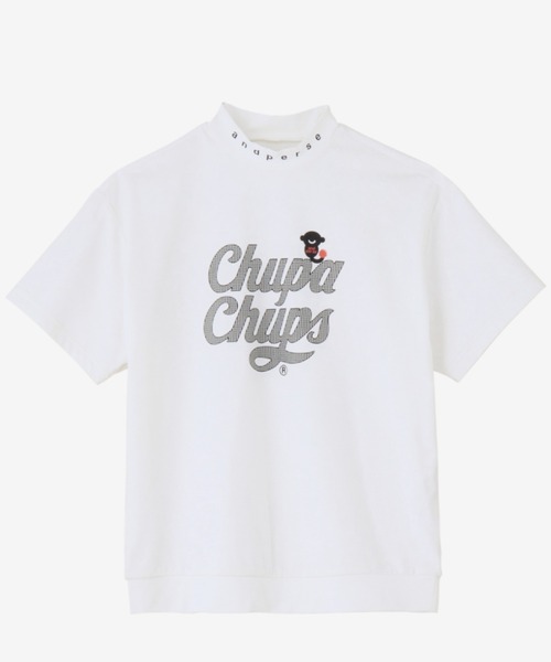 and per se(アンパスィ)の「チュッパチャプス 半袖モックネックシャツ(レディース)(Tシャツ/カットソー・レディース・ブラック/ブルー系その他/ホワイト/レッド・L/LL/M)」の2枚目の写真