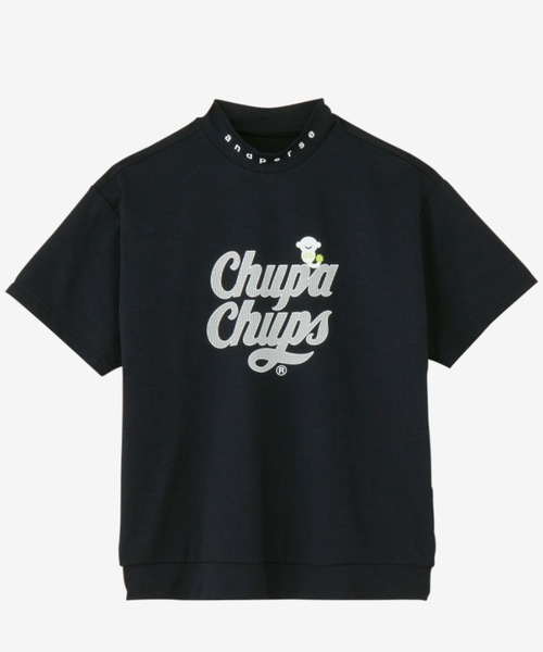 and per se(アンパスィ)の「チュッパチャプス 半袖モックネックシャツ(レディース)(Tシャツ/カットソー・レディース・ブラック/ブルー系その他/ホワイト/レッド・L/LL/M)」の3枚目の写真