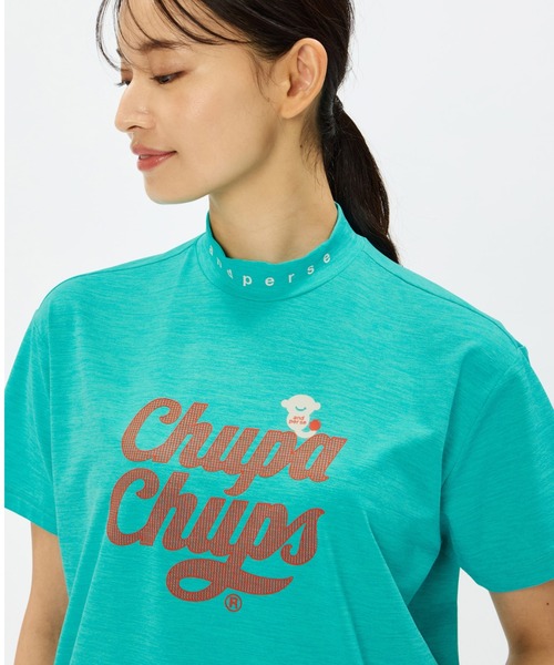 and per se(アンパスィ)の「チュッパチャプス 半袖モックネックシャツ(レディース)(Tシャツ/カットソー・レディース・ブラック/ブルー系その他/ホワイト/レッド・L/LL/M)」の10枚目の写真