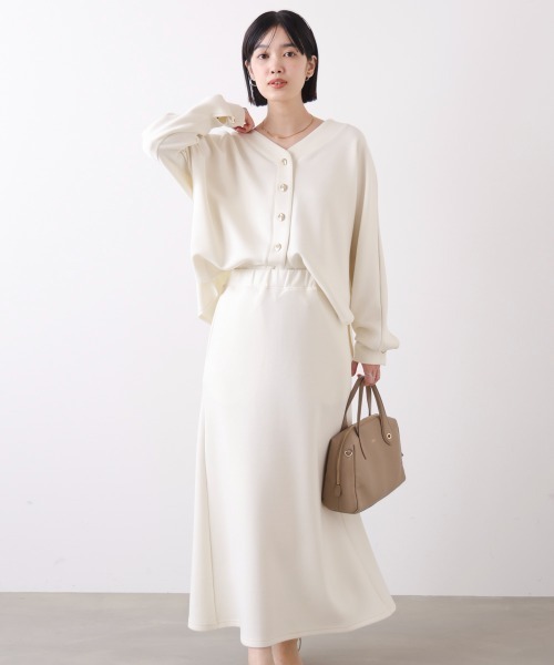 Bou Jeloud（ブージュルード）の「ダンボールカーデプルセットアップ（つなぎ/オールインワン・レディース・ブラック/オフホワイト・FREE）」の2枚目の写真