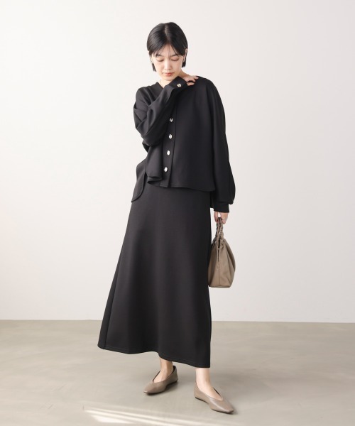 Bou Jeloud（ブージュルード）の「ダンボールカーデプルセットアップ（つなぎ/オールインワン・レディース・ブラック/オフホワイト・FREE）」の5枚目の写真