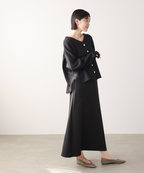 Bou Jeloud（ブージュルード）の「ダンボールカーデプルセットアップ（つなぎ/オールインワン・レディース・ブラック/オフホワイト・FREE）」の11枚目の写真