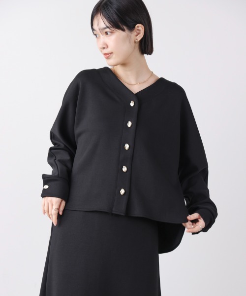 Bou Jeloud（ブージュルード）の「ダンボールカーデプルセットアップ（つなぎ/オールインワン・レディース・ブラック/オフホワイト・FREE）」の12枚目の写真