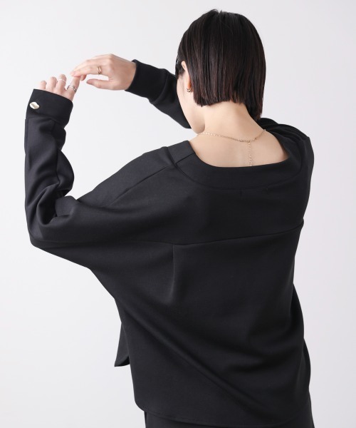 Bou Jeloud（ブージュルード）の「ダンボールカーデプルセットアップ（つなぎ/オールインワン・レディース・ブラック/オフホワイト・FREE）」の21枚目の写真