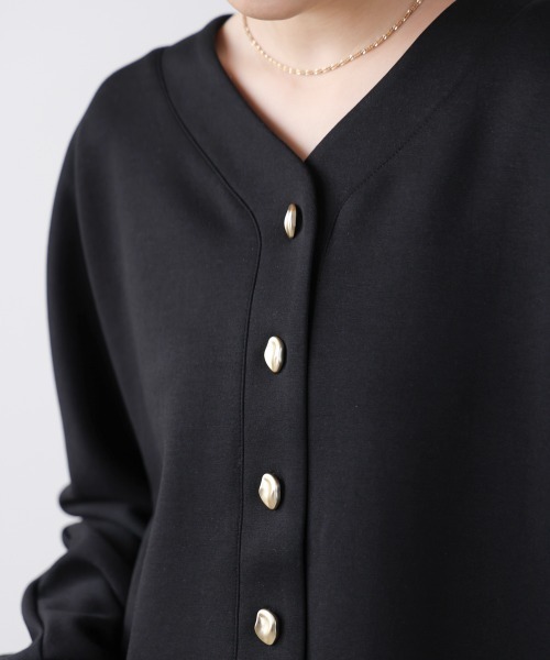 Bou Jeloud（ブージュルード）の「ダンボールカーデプルセットアップ（つなぎ/オールインワン・レディース・ブラック/オフホワイト・FREE）」の22枚目の写真