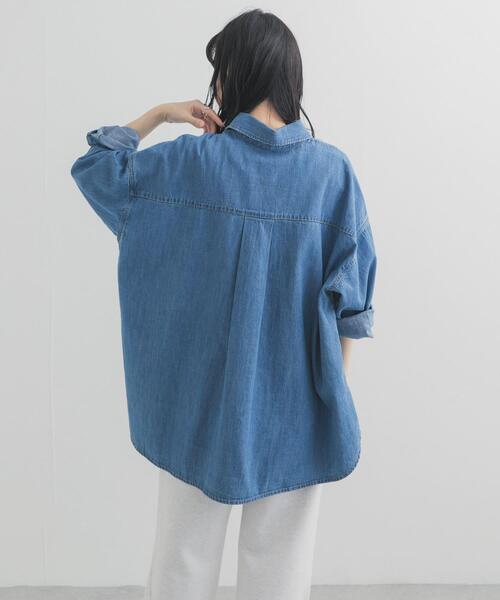 Lee(リー)の「『別注』Lee×DOORS COWBOY SHIRTS(シャツ/ブラウス・レディース・ネイビー/ライトブルー・ONE)」の8枚目の写真