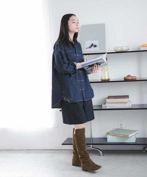 Lee（リー）の「『別注』Lee×DOORS　COWBOY SHIRTS（シャツ/ブラウス・レディース・ネイビー/ライトブルー・ONE）」の9枚目の写真