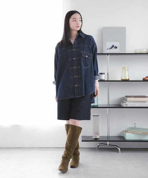 Lee（リー）の「『別注』Lee×DOORS　COWBOY SHIRTS（シャツ/ブラウス・レディース・ネイビー/ライトブルー・ONE）」の10枚目の写真