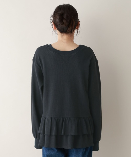 RAGEBLUE（レイジブルー）の「前後2WAY/ワッフルペプラムプルオーバー（スウェット・レディース・ピンク/ネイビー/グレー・FREE）」の18枚目の写真