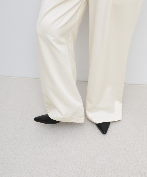 select MOCA(セレクトモカ)の「ウエストギャザーリラックスワイドロングパンツ(その他パンツ・レディース・オフホワイト/チャコールグレー/ライトグレー・FREE)」の16枚目の写真