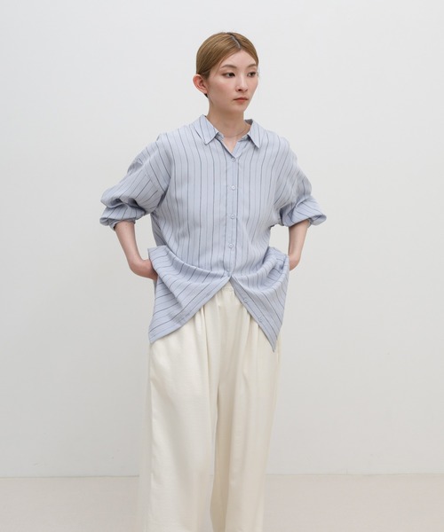 select MOCA(セレクトモカ)の「ウエストギャザーリラックスワイドロングパンツ(その他パンツ・レディース・オフホワイト/チャコールグレー/ライトグレー・FREE)」の17枚目の写真