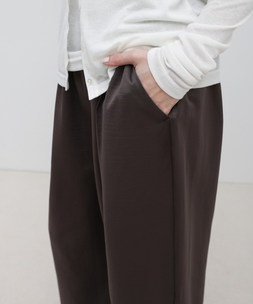 select MOCA(セレクトモカ)の「ウエストギャザーリラックスワイドロングパンツ(その他パンツ・レディース・オフホワイト/チャコールグレー/ライトグレー・FREE)」の20枚目の写真