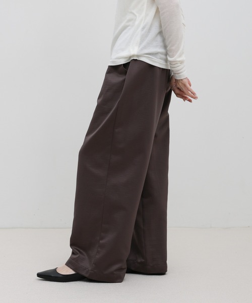 select MOCA(セレクトモカ)の「ウエストギャザーリラックスワイドロングパンツ(その他パンツ・レディース・オフホワイト/チャコールグレー/ライトグレー・FREE)」の21枚目の写真