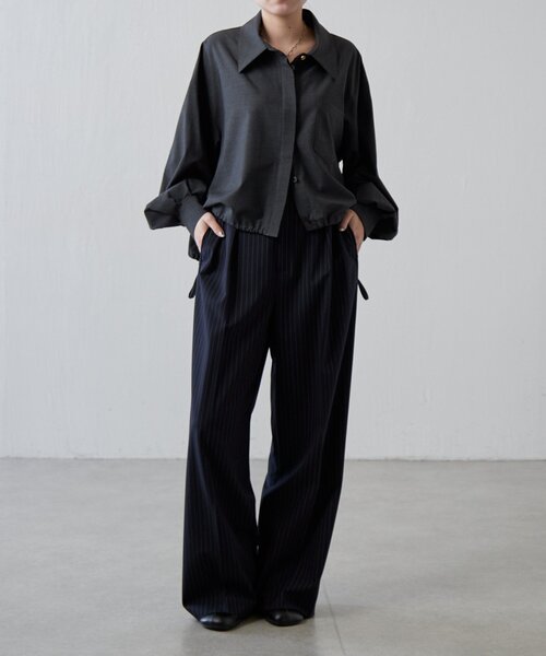 Lui's(ルイス)の「袖バルーンシャツ(シャツ/ブラウス・レディース・グレー/ベージュ/チャコールグレー・FREE)」の12枚目の写真