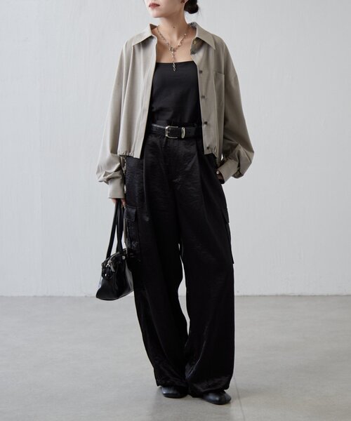 Lui's(ルイス)の「袖バルーンシャツ(シャツ/ブラウス・レディース・グレー/ベージュ/チャコールグレー・FREE)」の9枚目の写真