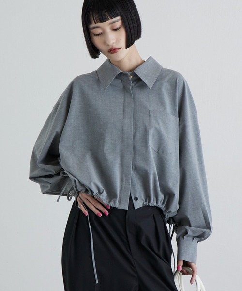 Lui's(ルイス)の「袖バルーンシャツ(シャツ/ブラウス・レディース・グレー/ベージュ/チャコールグレー・FREE)」の1枚目の写真