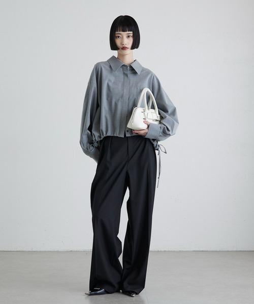 Lui's(ルイス)の「袖バルーンシャツ(シャツ/ブラウス・レディース・グレー/ベージュ/チャコールグレー・FREE)」の8枚目の写真