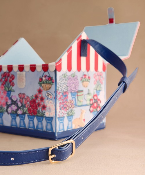 Cath Kidston（キャスキッドソン）の「クロスボディバッグ Flower Market（ショルダーバッグ・レディース・ブルー・FREE）」の13枚目の写真