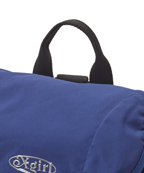 X-girl（エックスガール）の「LIGHTWEIGHT 2WAY MINI DAYPACK（バックパック/リュック・レディース・ライトグレー/ブラック/ブルー・ONE SIZE）」の15枚目の写真