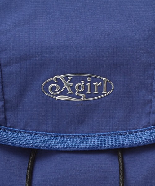 X-girl（エックスガール）の「LIGHTWEIGHT 2WAY MINI DAYPACK（バックパック/リュック・レディース・ライトグレー/ブラック/ブルー・ONE SIZE）」の16枚目の写真