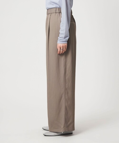 green label relaxing(グリーンレーベルリラクシング)の「【WEB限定】<at ease>ドロスト ワイド パンツ(その他パンツ・レディース・モカ/ブラック・FREE)」の12枚目の写真
