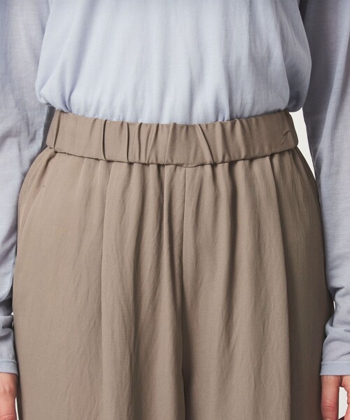 green label relaxing(グリーンレーベルリラクシング)の「【WEB限定】<at ease>ドロスト ワイド パンツ(その他パンツ・レディース・モカ/ブラック・FREE)」の14枚目の写真