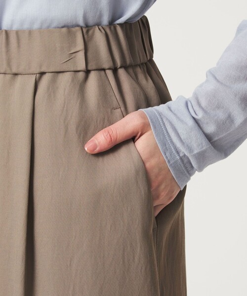 green label relaxing(グリーンレーベルリラクシング)の「【WEB限定】<at ease>ドロスト ワイド パンツ(その他パンツ・レディース・モカ/ブラック・FREE)」の16枚目の写真