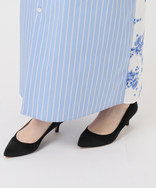 Spick & Span（スピックアンドスパン）の「《一部店舗+WEB限定》Glyph Stripe x Flower Print Shirt Dress（ワンピース・レディース・ホワイト・FREE）」の13枚目の写真